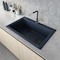 Ruvati 33"x22" Dual-Mnt Granite Composite Sgl Bowl Kitchen Sink, Catalina Blue RVG1033LU - alternate 1